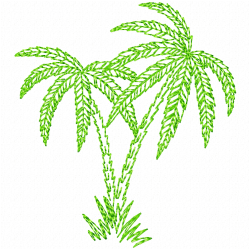 Flowers And Tree Embroidery Design 11